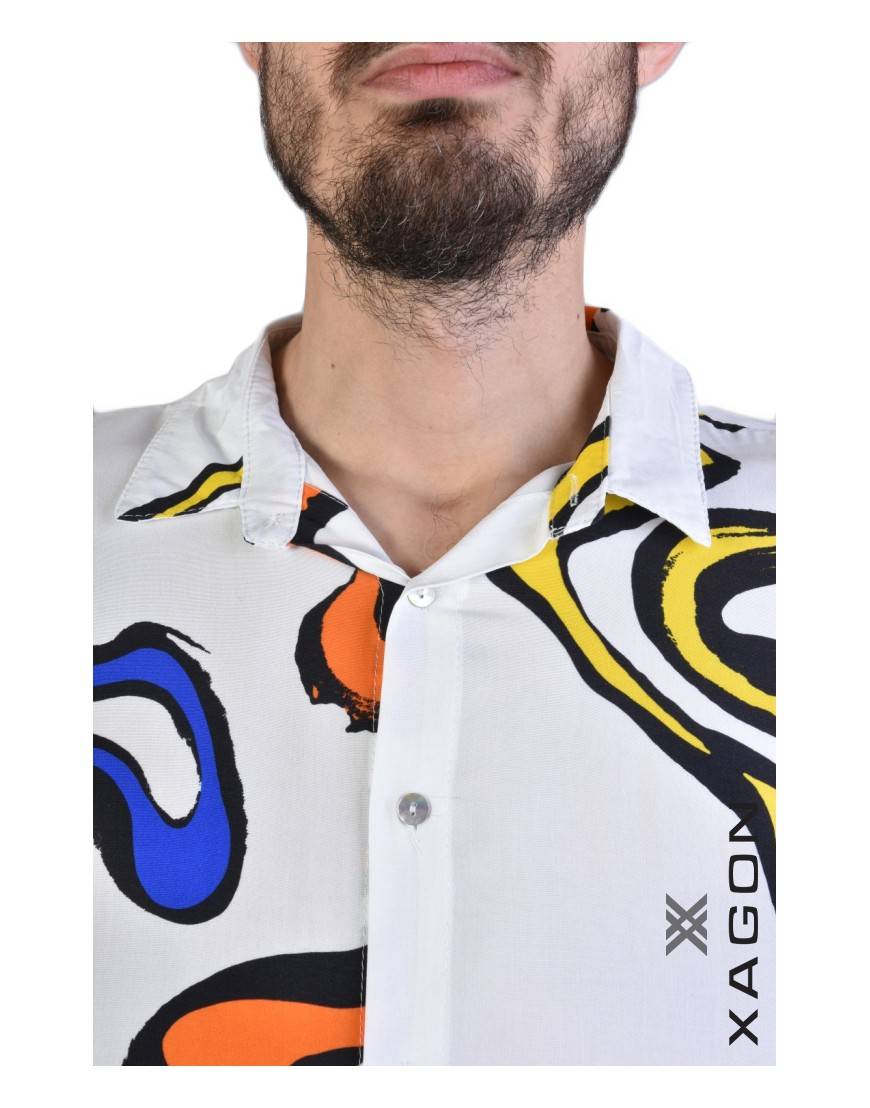 La haine inside us CAMICIA V881SD Bianco Fino al 55% di sconto