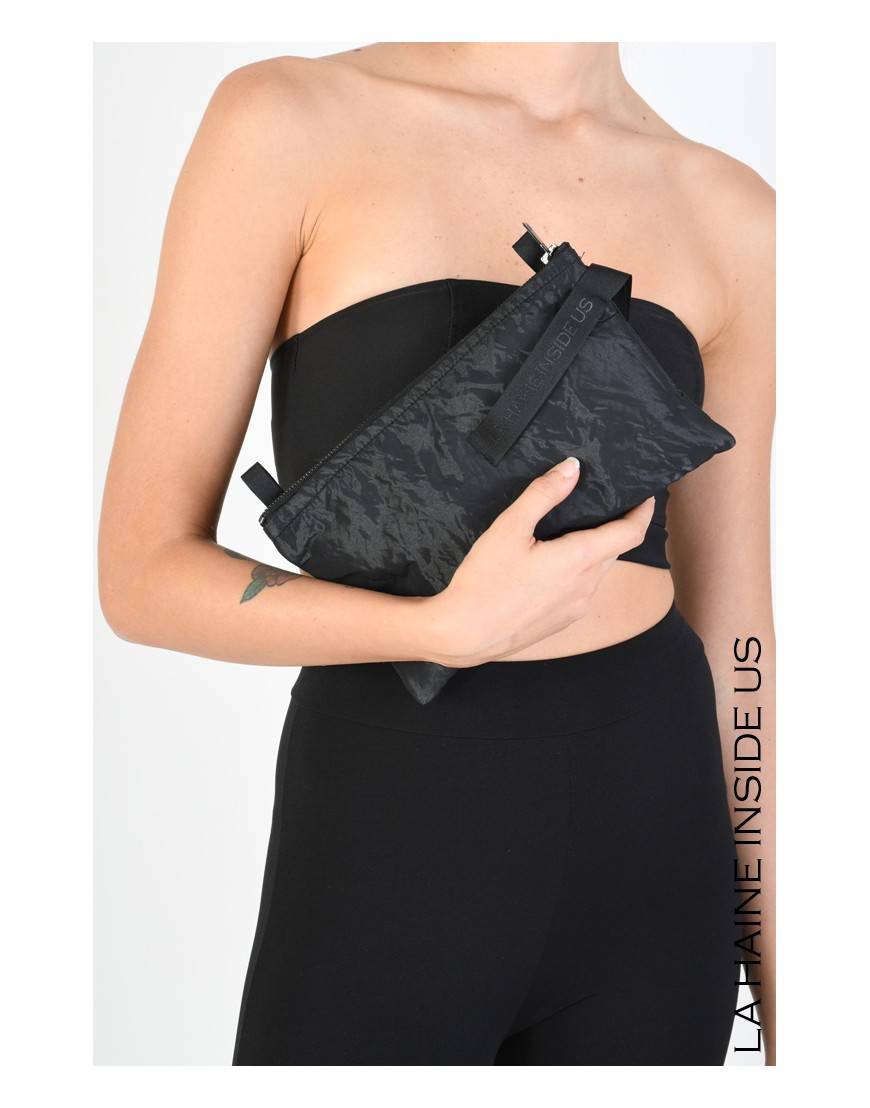 La haine inside us 4M LW794 POCHETTE UNISEX D Nero Spedizione Gratuita