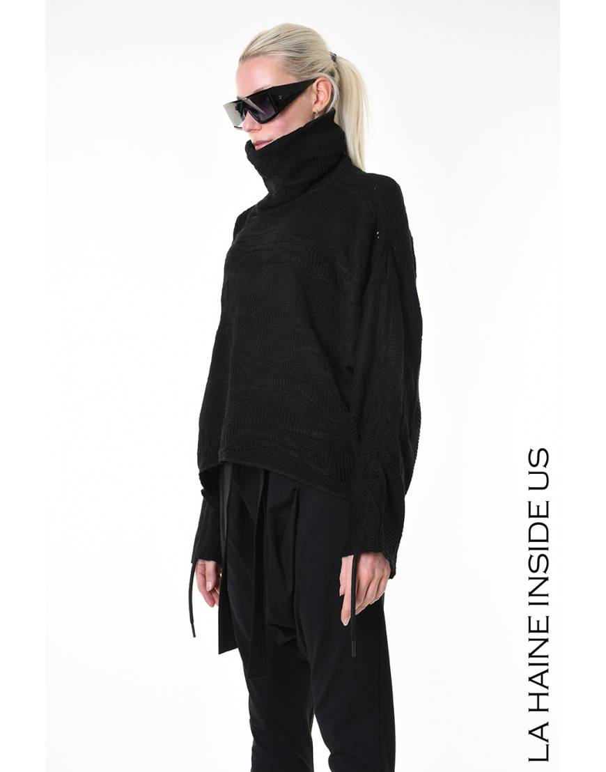 La haine inside us 4M LW891 MAGLIA Nero Qualità Garantita