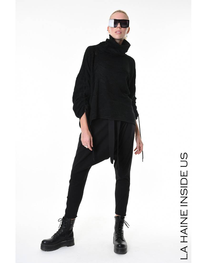 La haine inside us 4M LW891 MAGLIA Nero Qualità Garantita