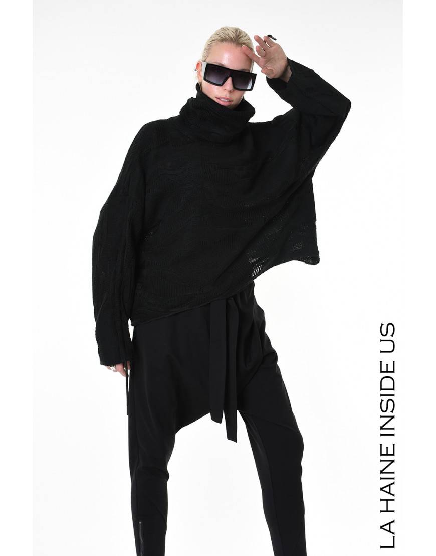 La haine inside us 4M LW891 MAGLIA Nero Qualità Garantita