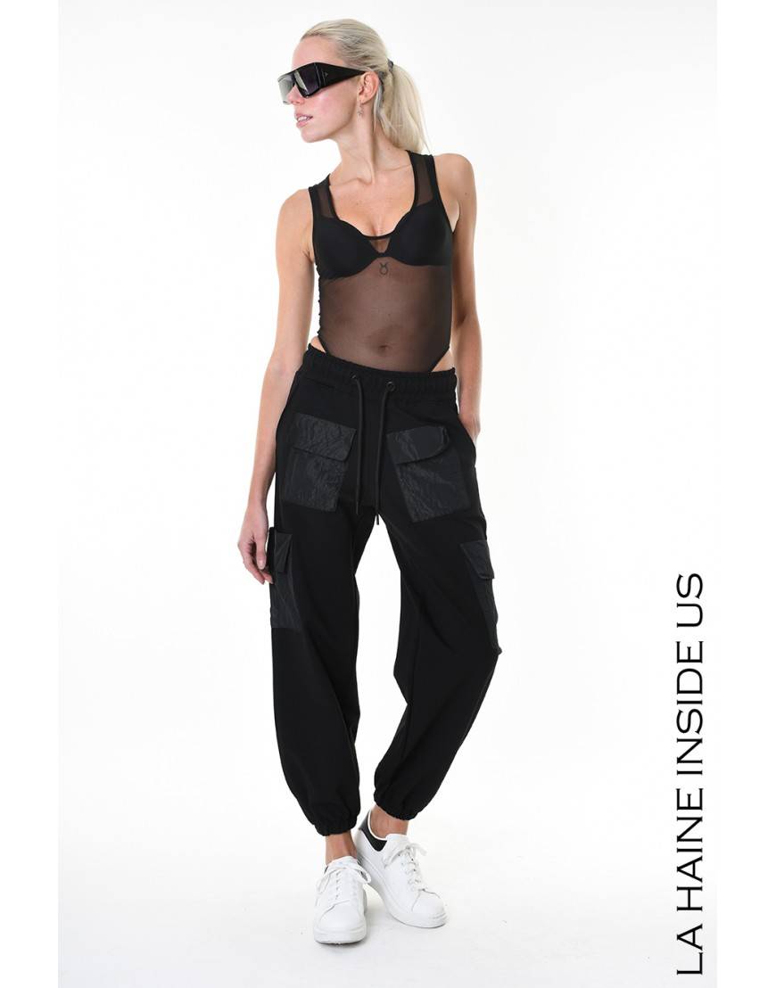La haine inside us 4M LW947 PANTALONE Nero Promozione Limitata