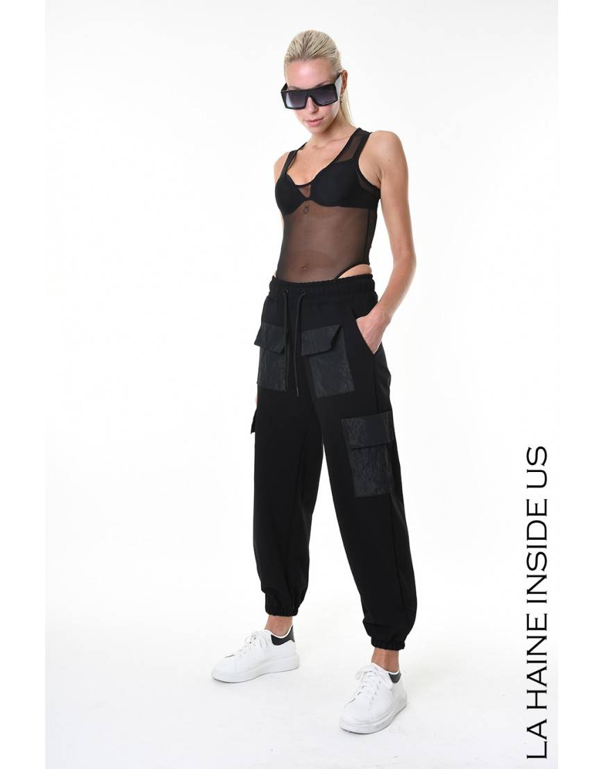 La haine inside us 4M LW947 PANTALONE Nero Promozione Limitata