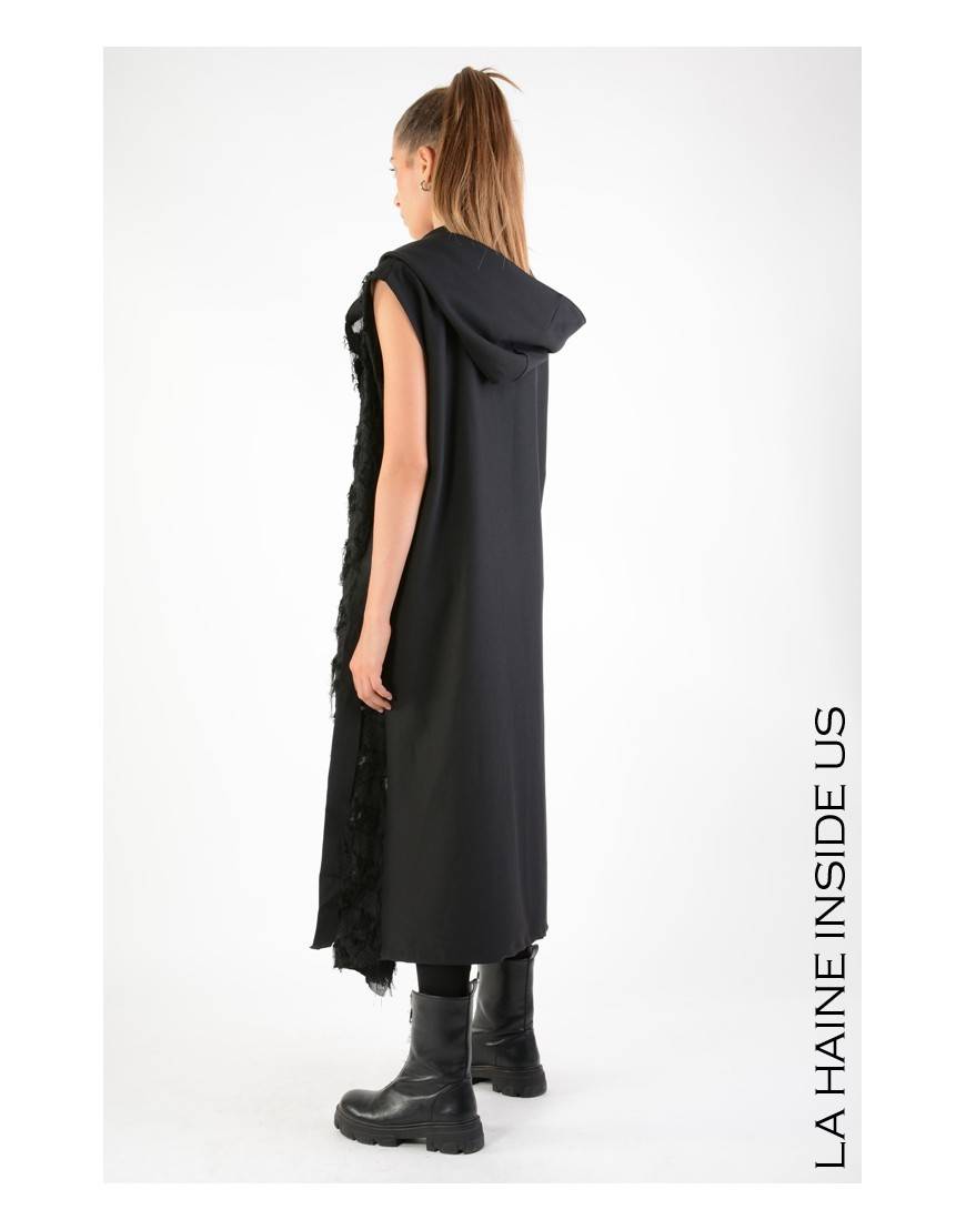 La haine inside us 4M LW624 GILET UNISEX D Nero Vendite Flash