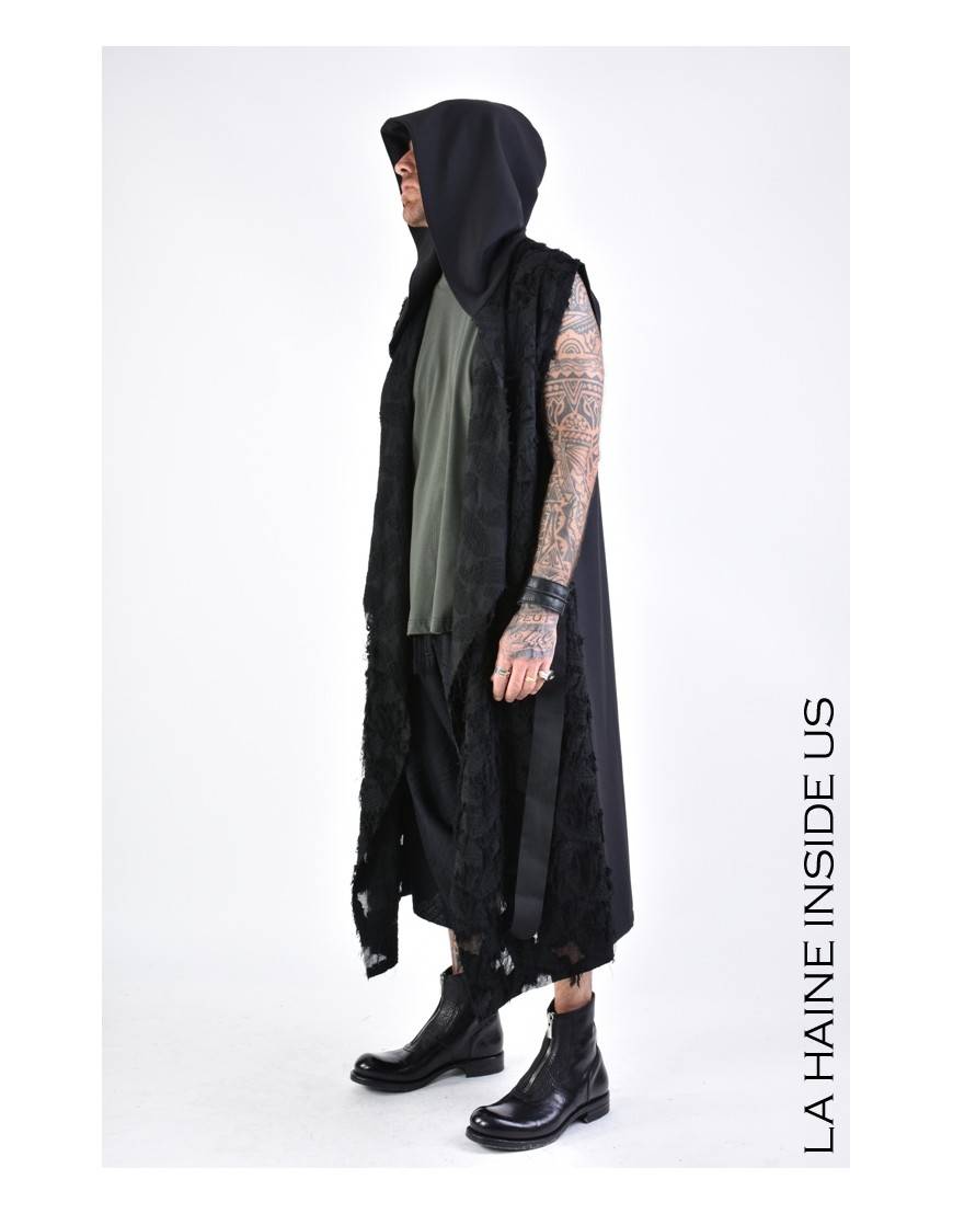 La haine inside us 4M LW624 GILET UNISEX U Nero Negozio