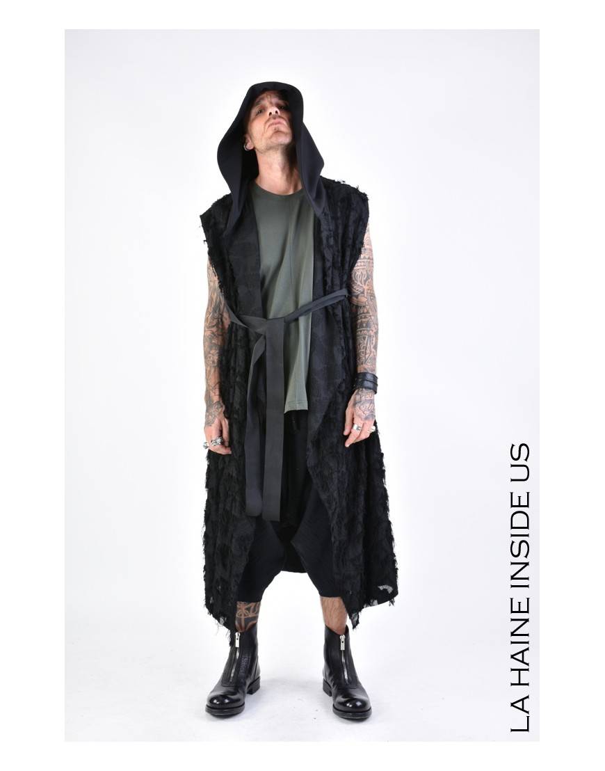 La haine inside us 4M LW624 GILET UNISEX U Nero Negozio