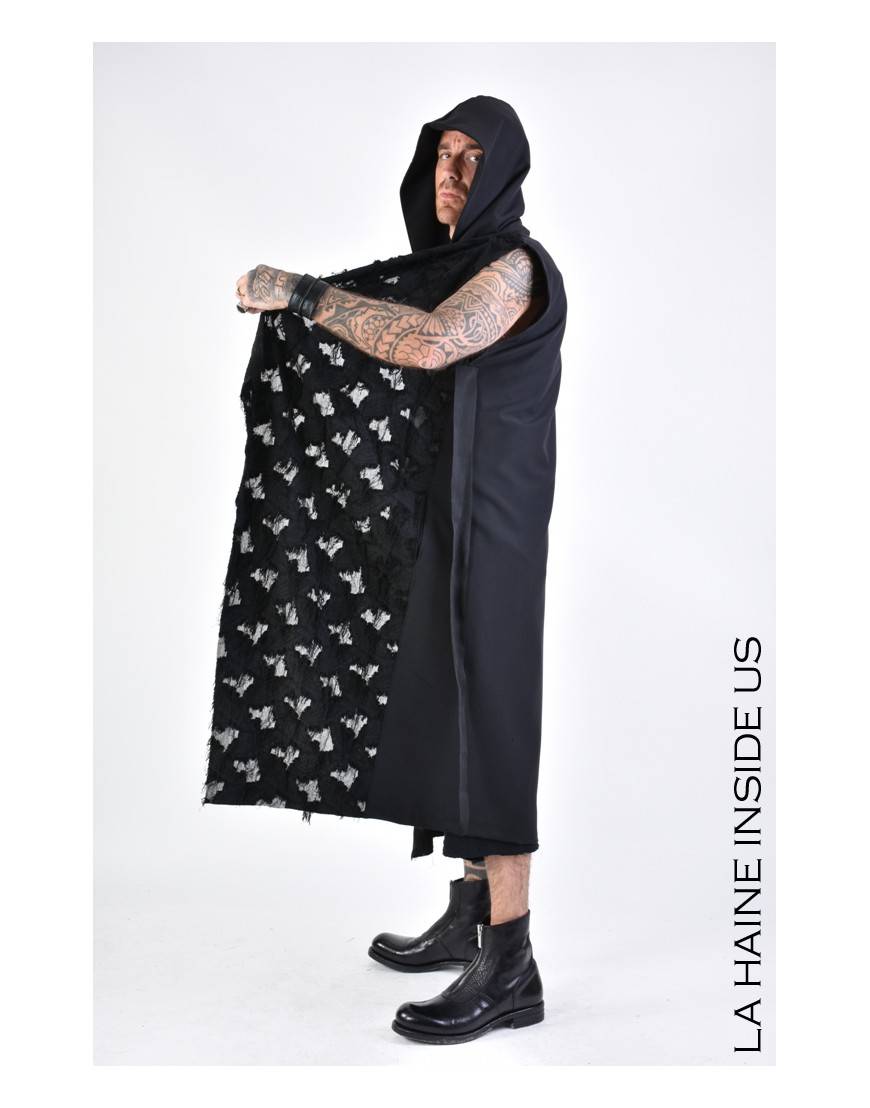 La haine inside us 4M LW624 GILET UNISEX U Nero Negozio