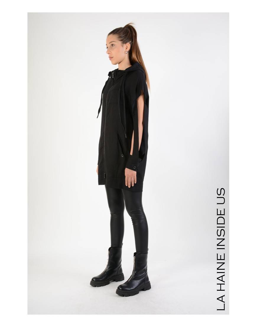 La haine inside us 4M LW673 GILET UNISEX D Nero In Saldo