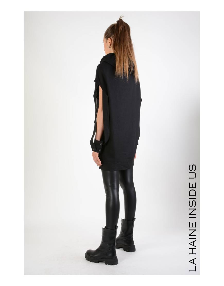 La haine inside us 4M LW673 GILET UNISEX D Nero In Saldo