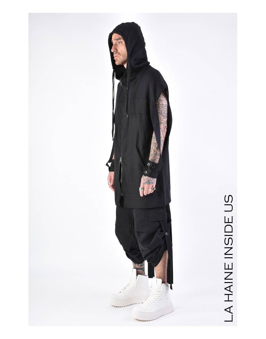 La haine inside us 4M LW673 GILET UNISEX U Nero Nuova