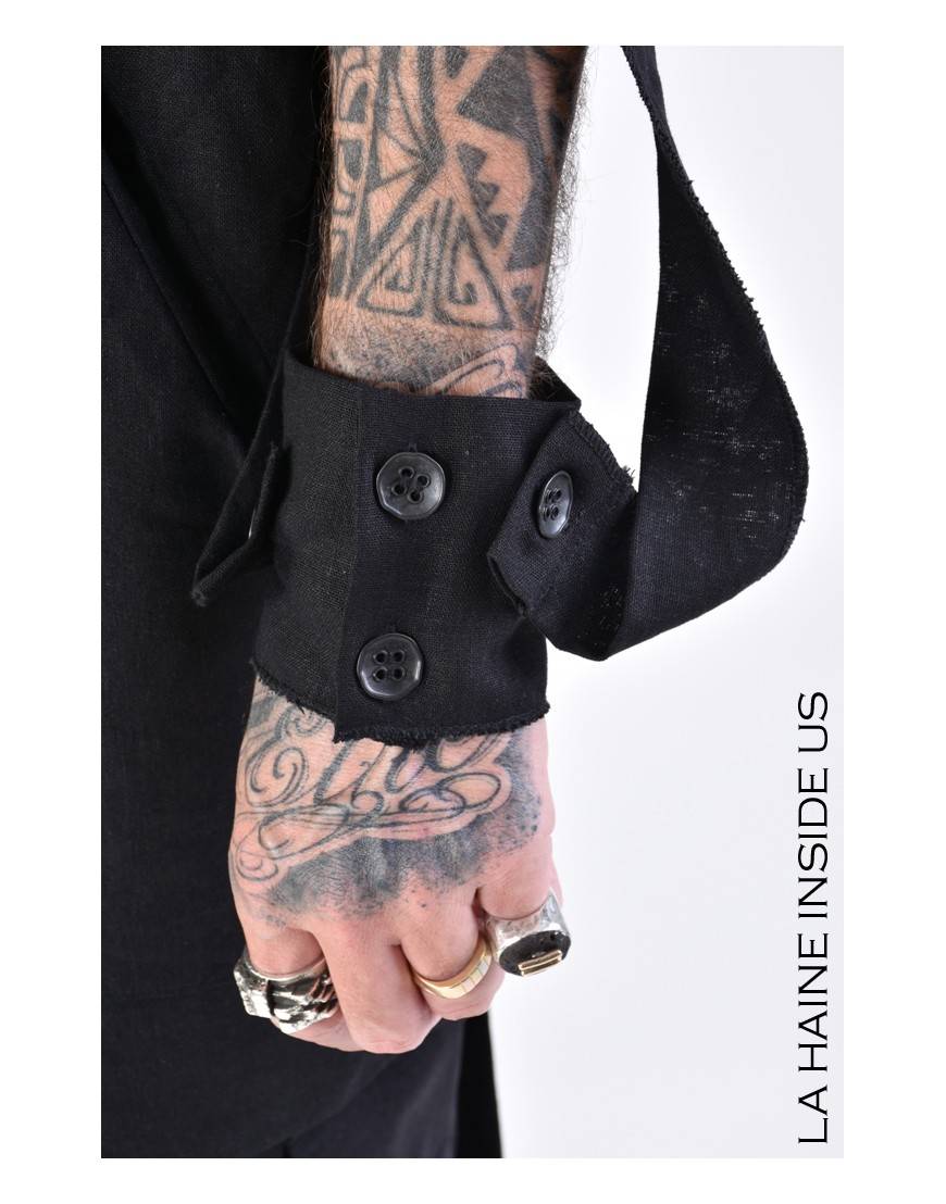 La haine inside us 4M LW673 GILET UNISEX U Nero Nuova