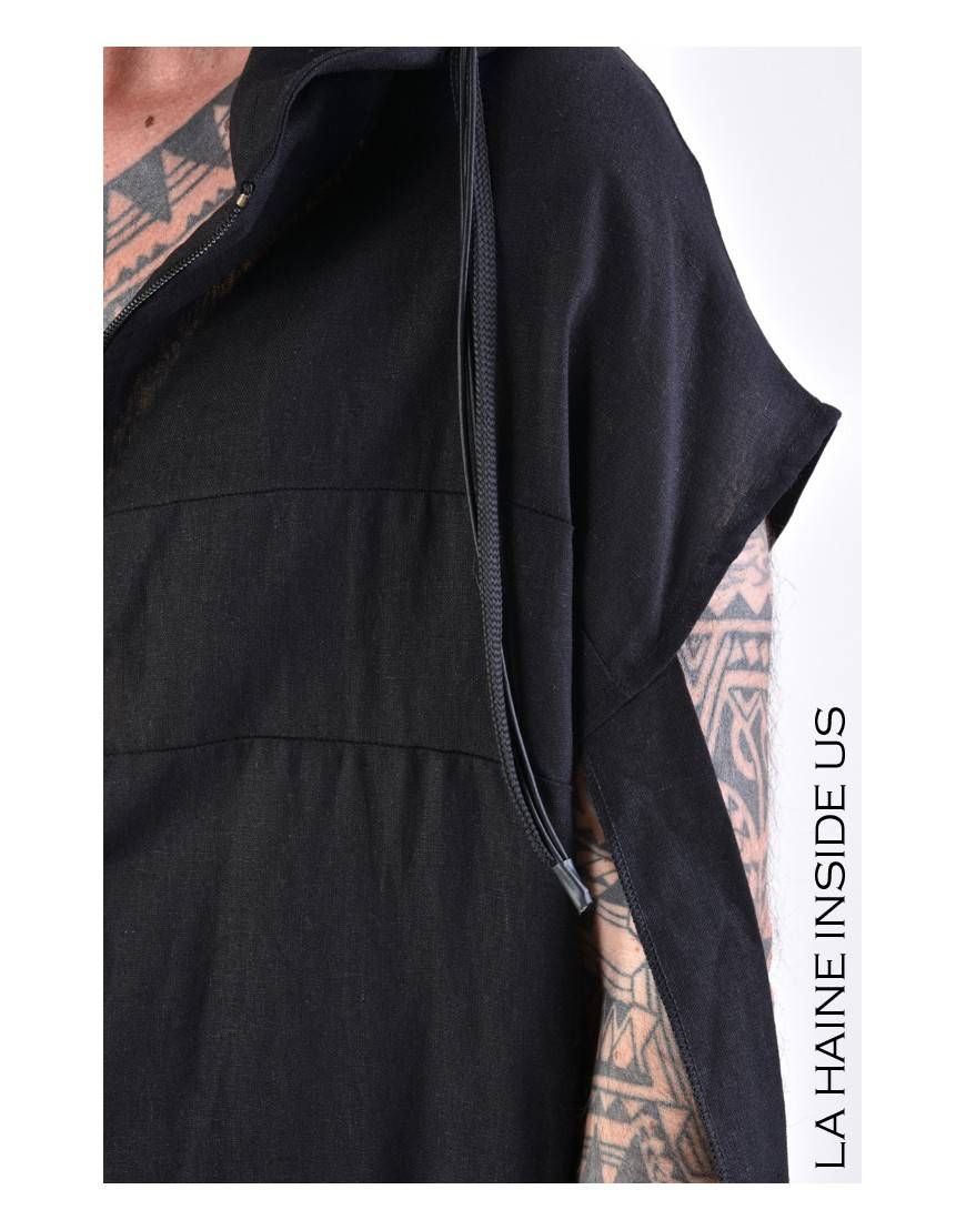 La haine inside us 4M LW673 GILET UNISEX U Nero Nuova