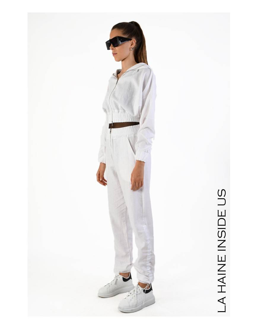 La haine inside us 4M LW674 BOMBER Bianco Moda