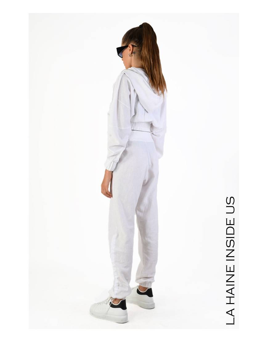 La haine inside us 4M LW674 BOMBER Bianco Moda