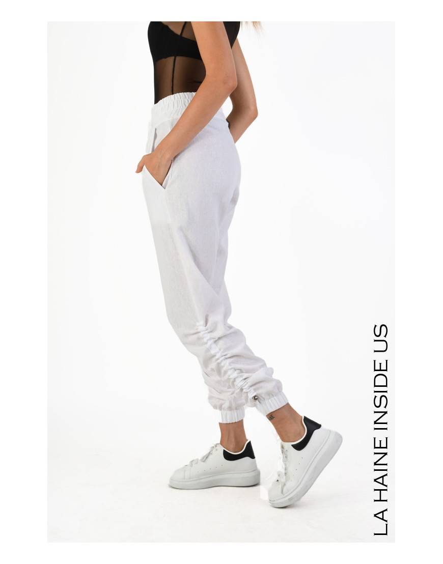 La haine inside us 4M LW755 PANTALONE Bianco Vendite stagionali