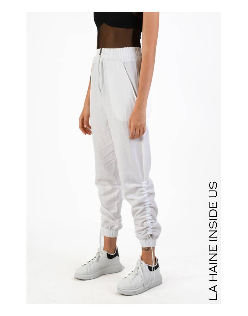 La haine inside us 4M LW755 PANTALONE Bianco Vendite stagionali