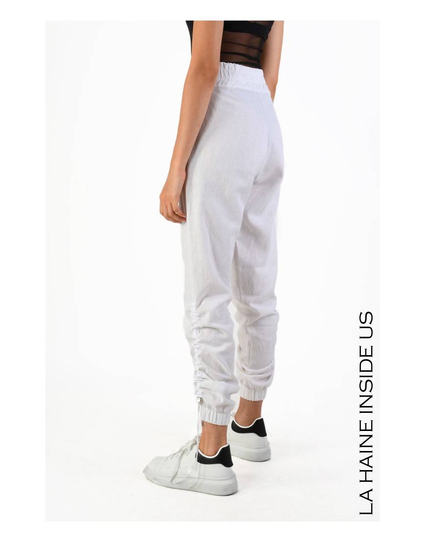 La haine inside us 4M LW755 PANTALONE Bianco Vendite stagionali
