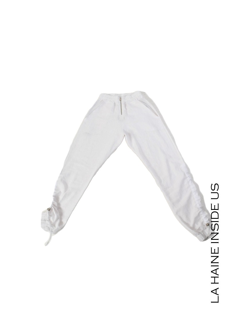 La haine inside us 4M LW755 PANTALONE Bianco Vendite stagionali