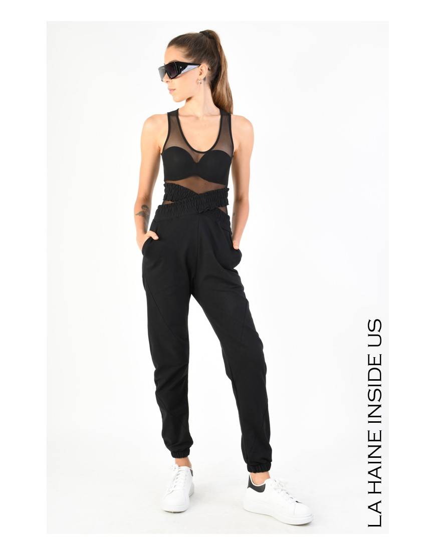 La haine inside us 4M LW756 PANTALONE Nero Cyber Monday