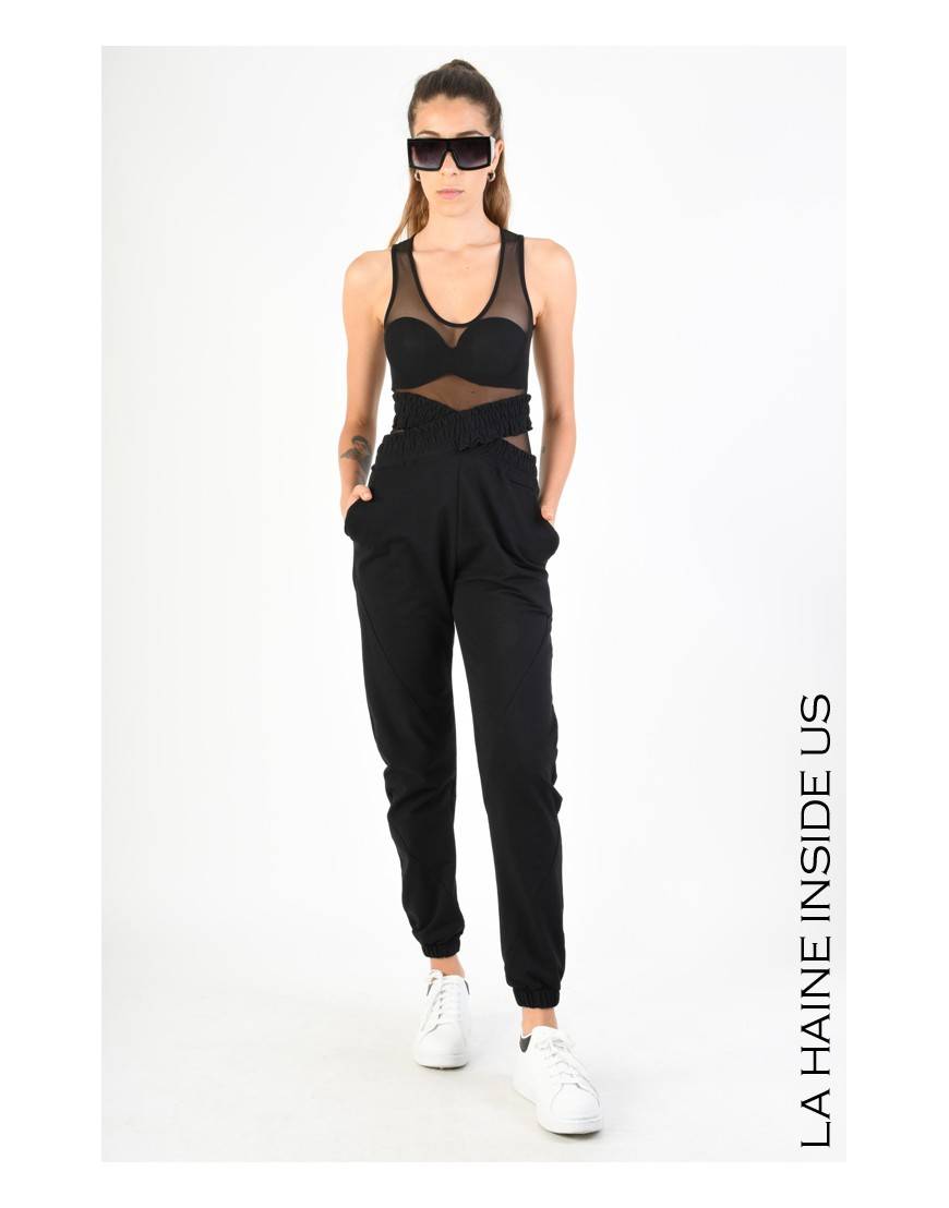 La haine inside us 4M LW756 PANTALONE Nero Cyber Monday