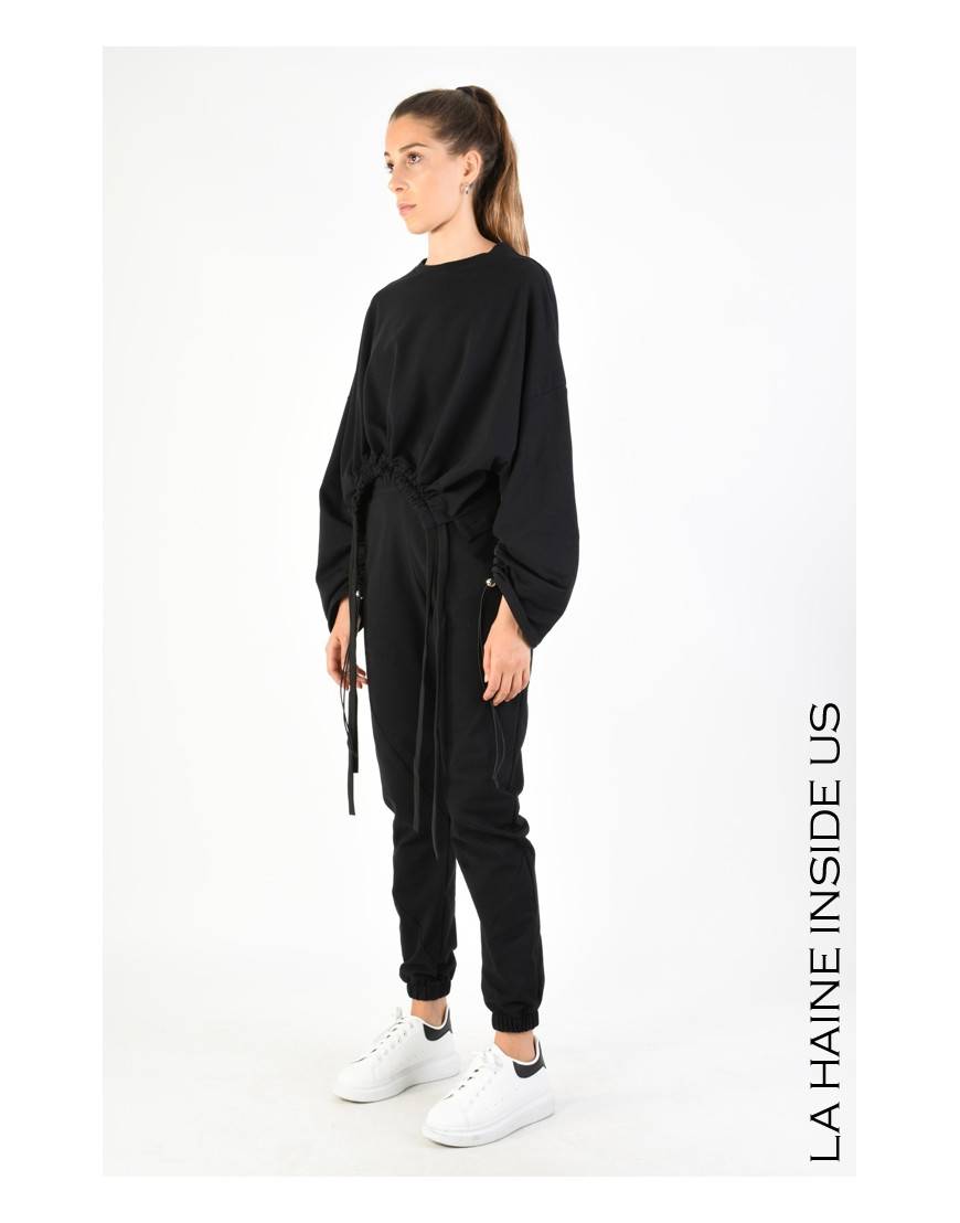 La haine inside us 4M LW757 TUNICA Nero Offerta natalizia