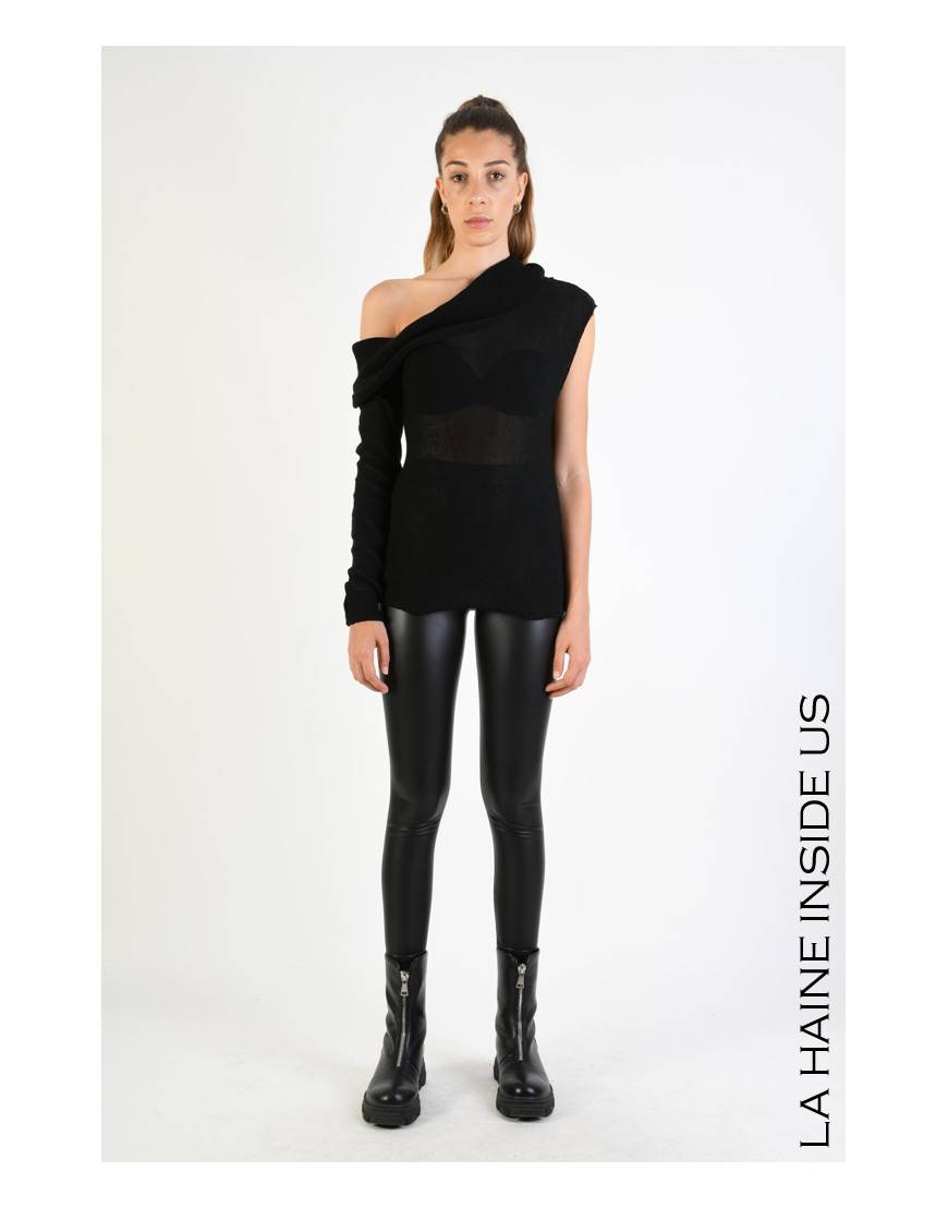 La haine inside us 4M LW778 MAGLIA Nero Offerta San Valentino