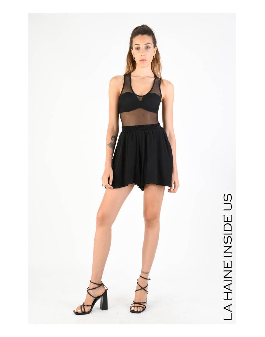 La haine inside us 4V LW753 SHORT Nero Vendita calda