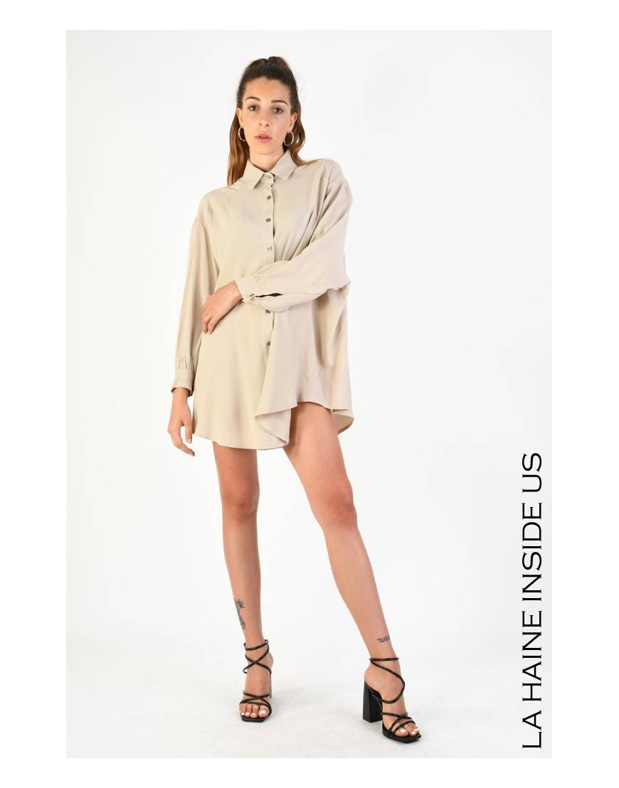 La haine inside us 4V LW754 CAMICIA Sabbia Online Outlet