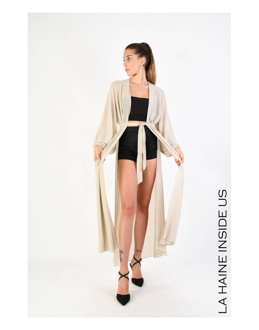 La haine inside us 4V LW768 CARDIGAN Sabbia Lightning offer