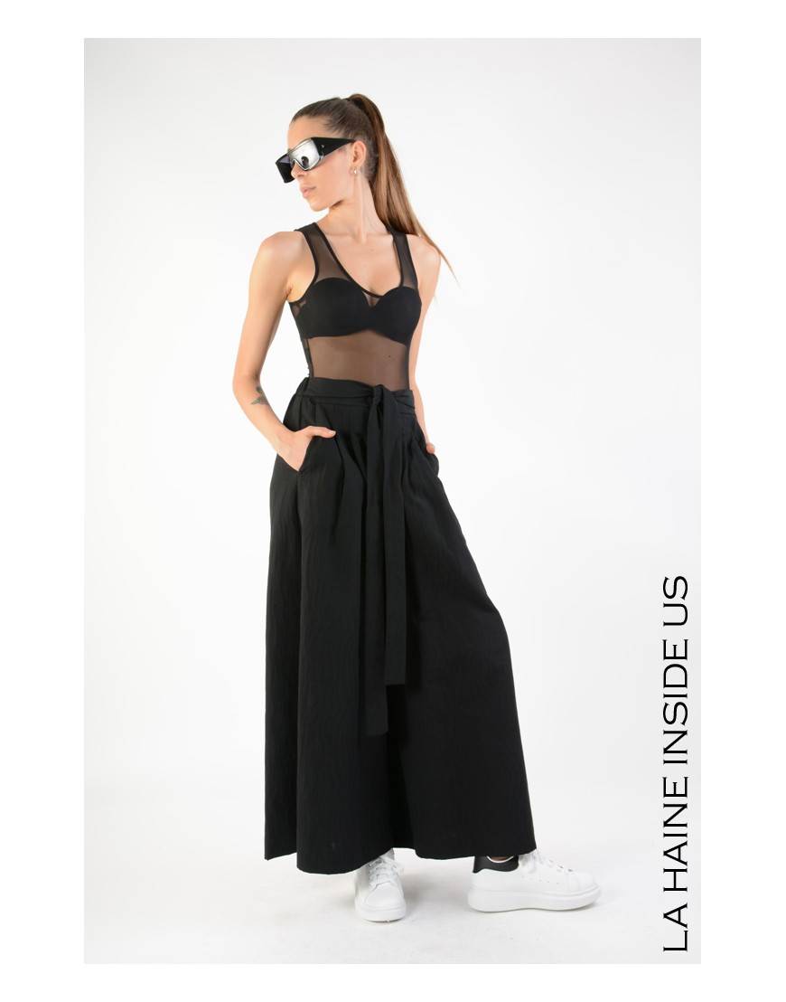 La haine inside us 4R LW651 PANTALONE Nero