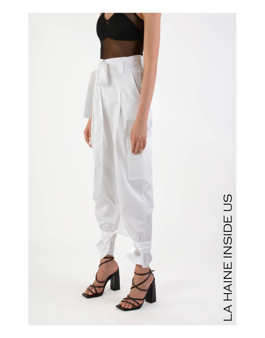 La haine inside us 4R LW709 PANTALONE Bianco Sconti VIP