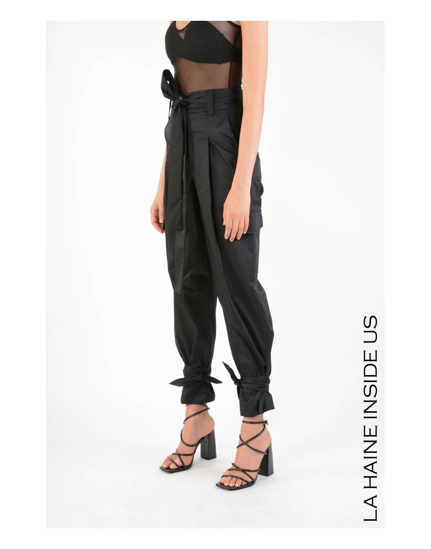 La haine inside us 4R LW709 PANTALONE Nero Prezzo basso