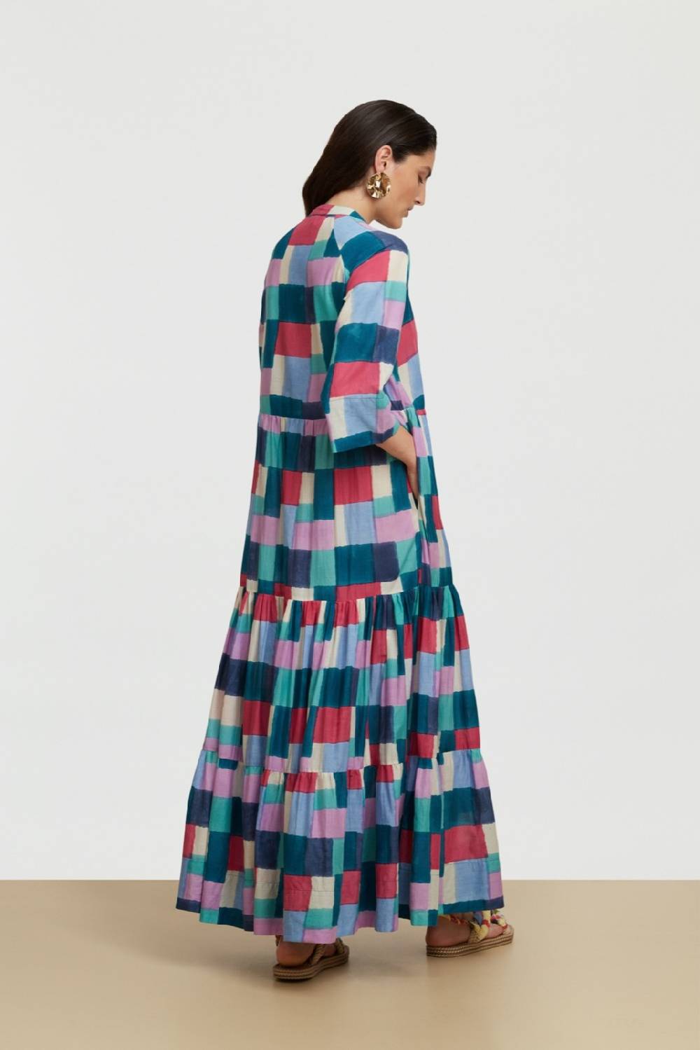 ﻿Lisa Corti abito rambagh geesband peacock Saldi Di Fabbrica