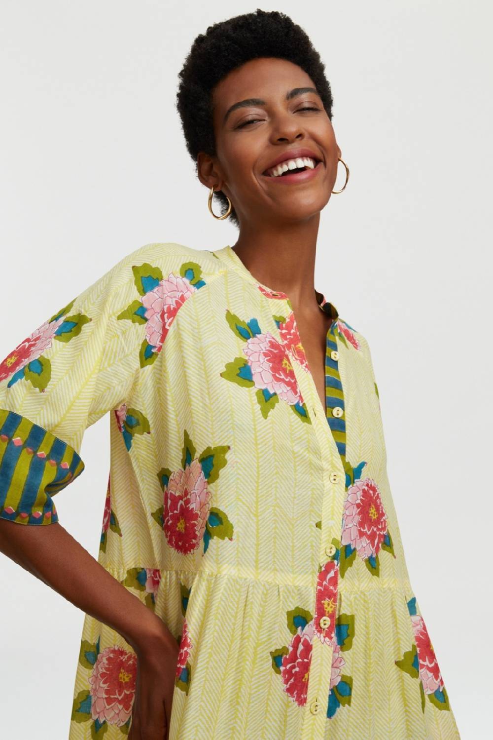 Lisa Corti abito rambagh barwara light yellow Moda