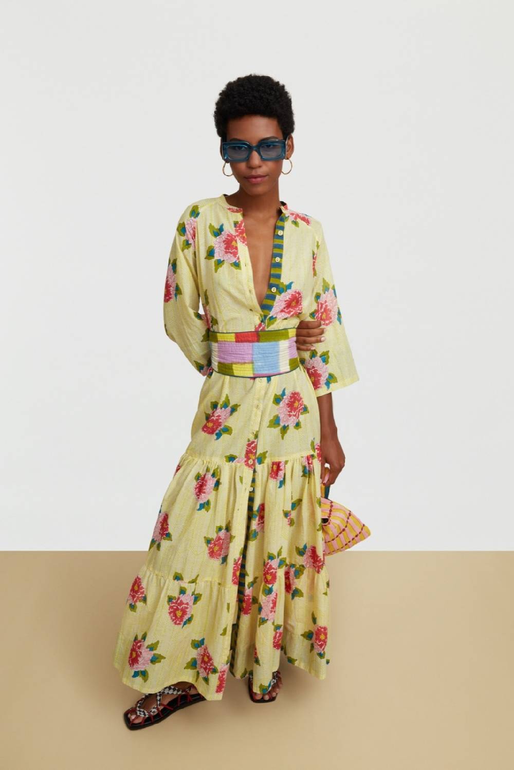 Lisa Corti abito rambagh barwara light yellow Moda