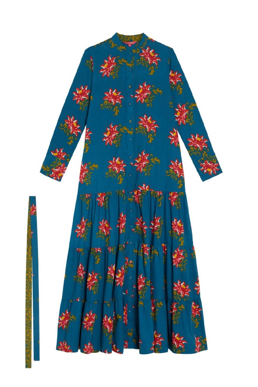 Lisa Corti abito tulsi tangeri rose teal Qualità