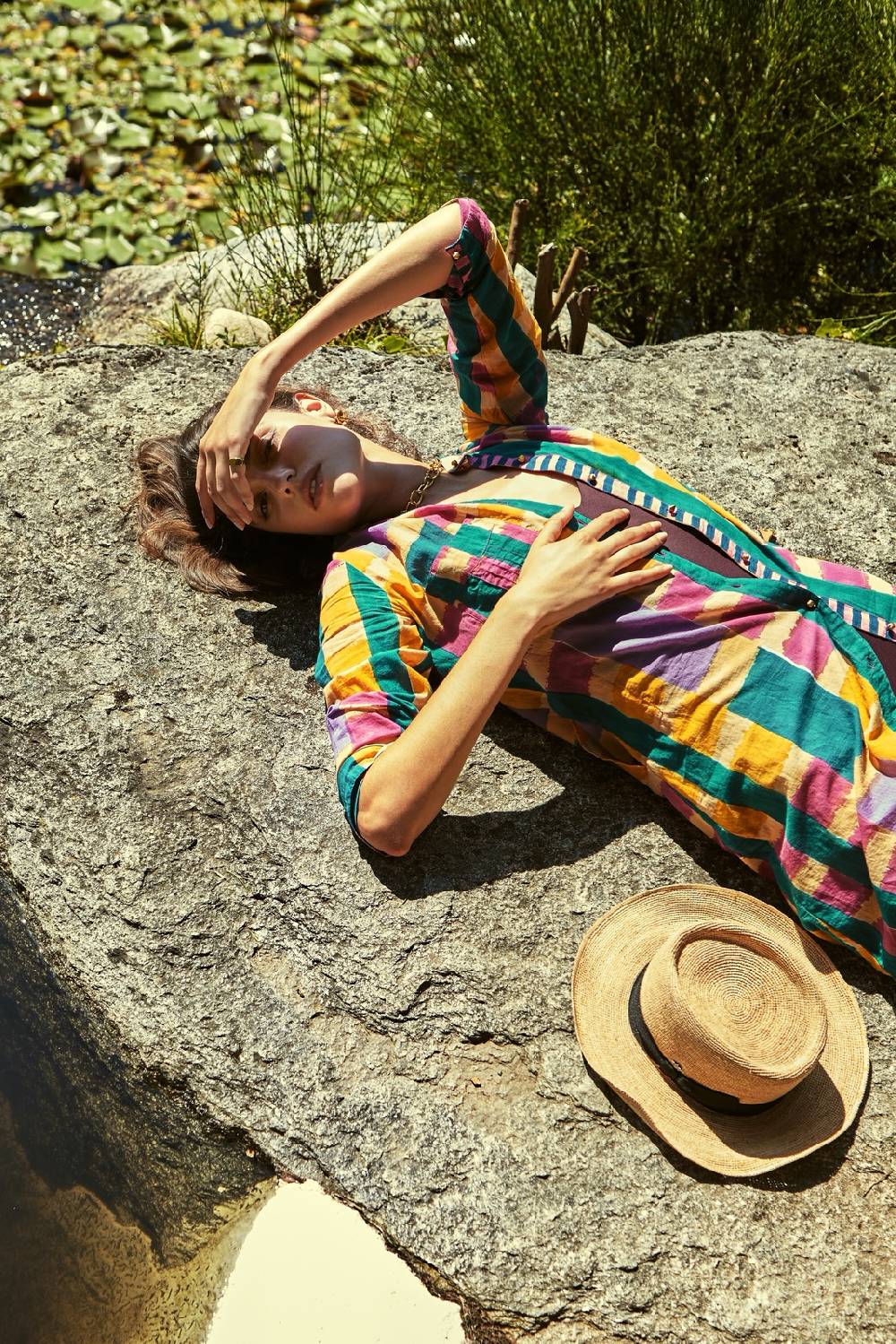 Lisa Corti kurta lunga aperta ankara mustard Negozi Online