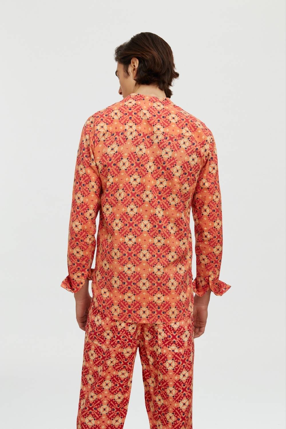 Lisa Corti camicia santorini morocco design red Saldi