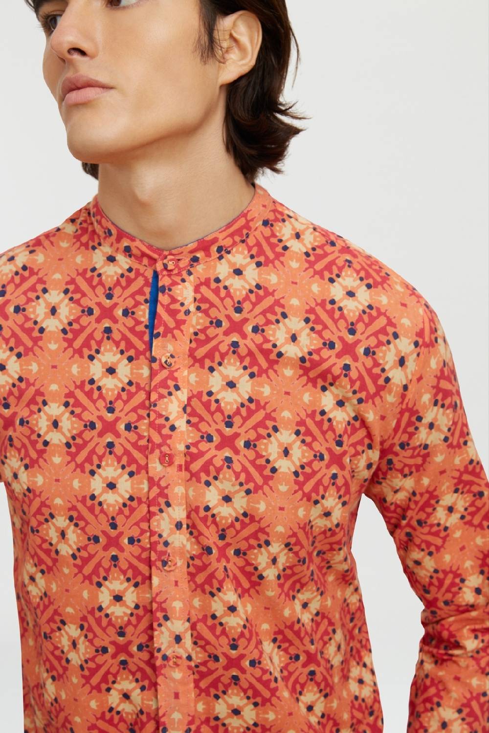 Lisa Corti camicia santorini morocco design red Saldi