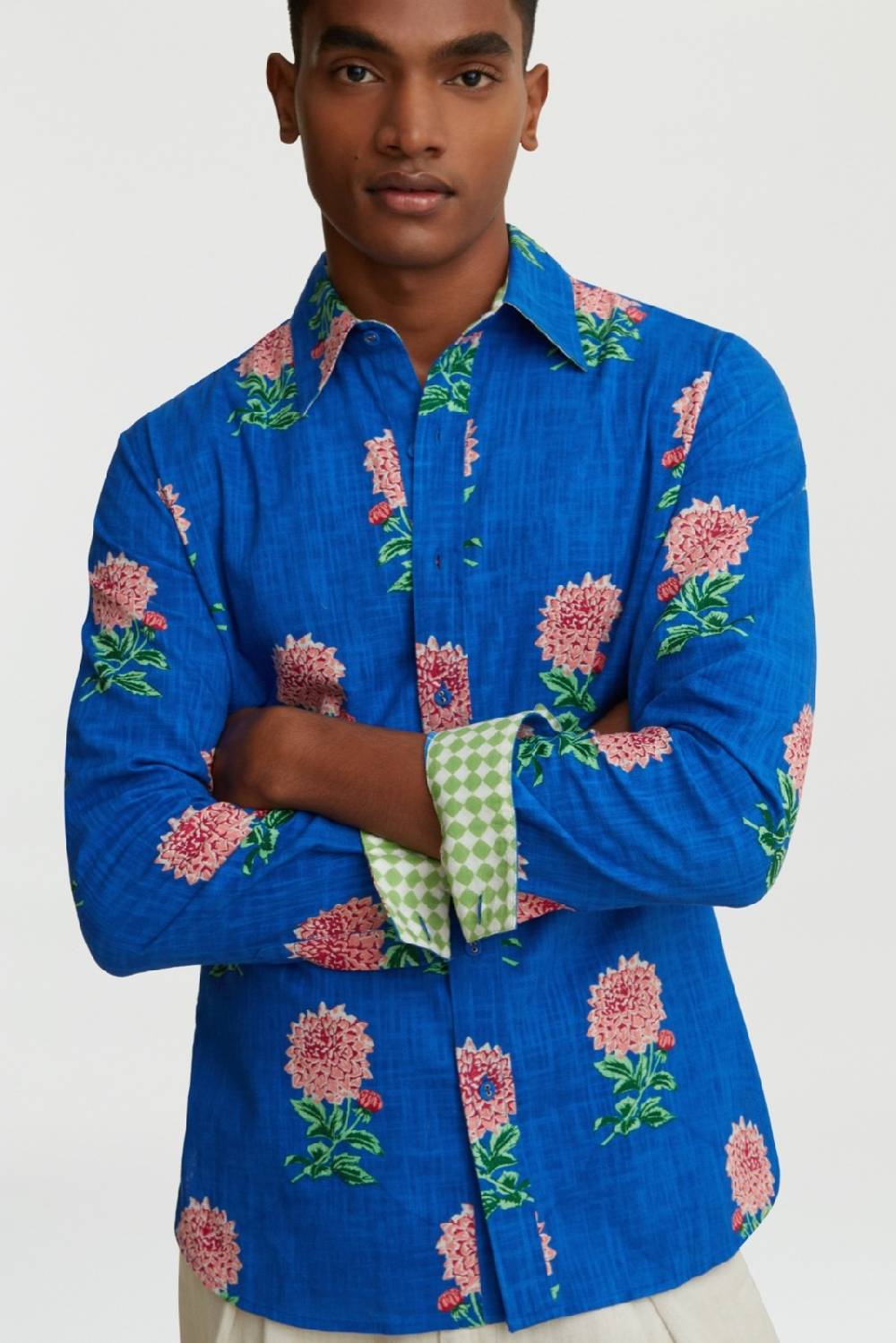 Lisa Corti camicia acapulco mamagoto royal blue Hotsell