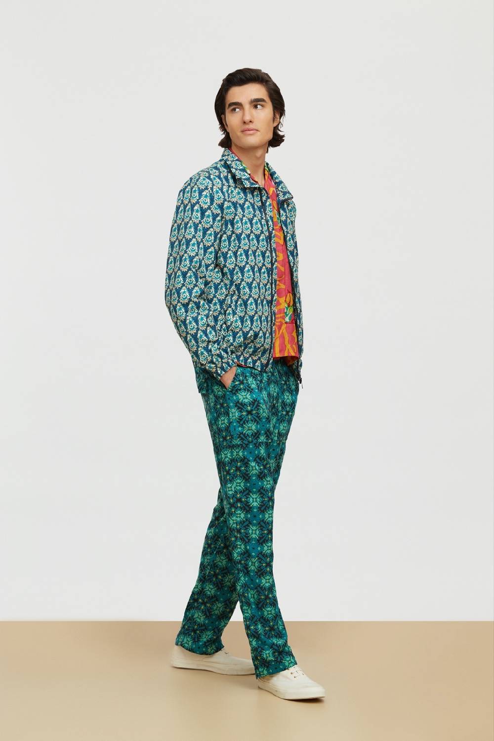 Lisa Corti giacca meltemi parrot peacock Vendite Flash