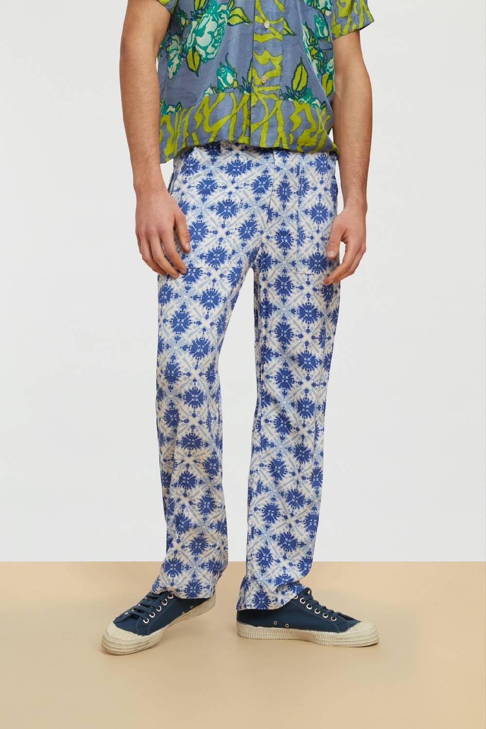 Lisa Corti pantalone dinghi marocco design blue Moda