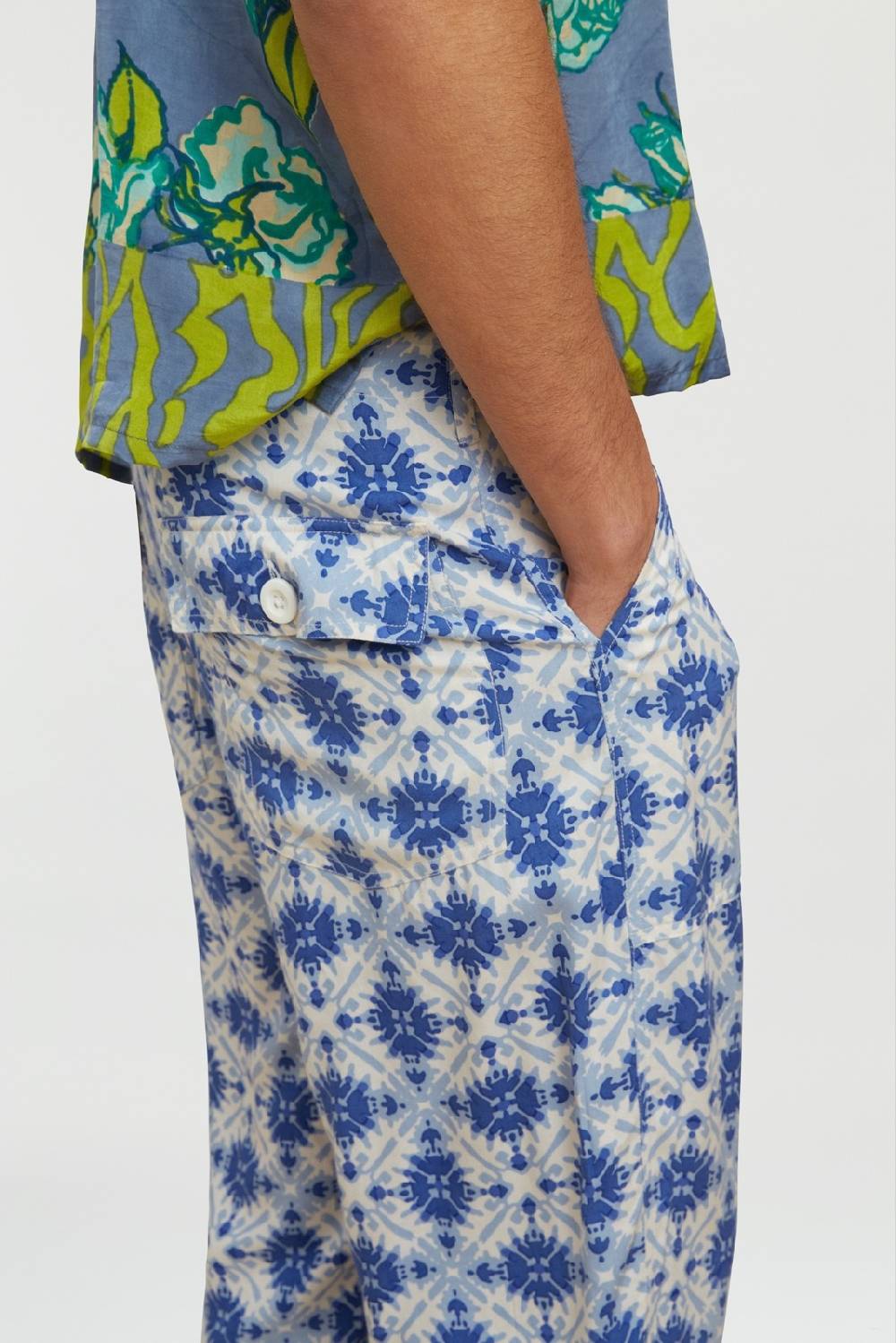 Lisa Corti pantalone dinghi marocco design blue Moda