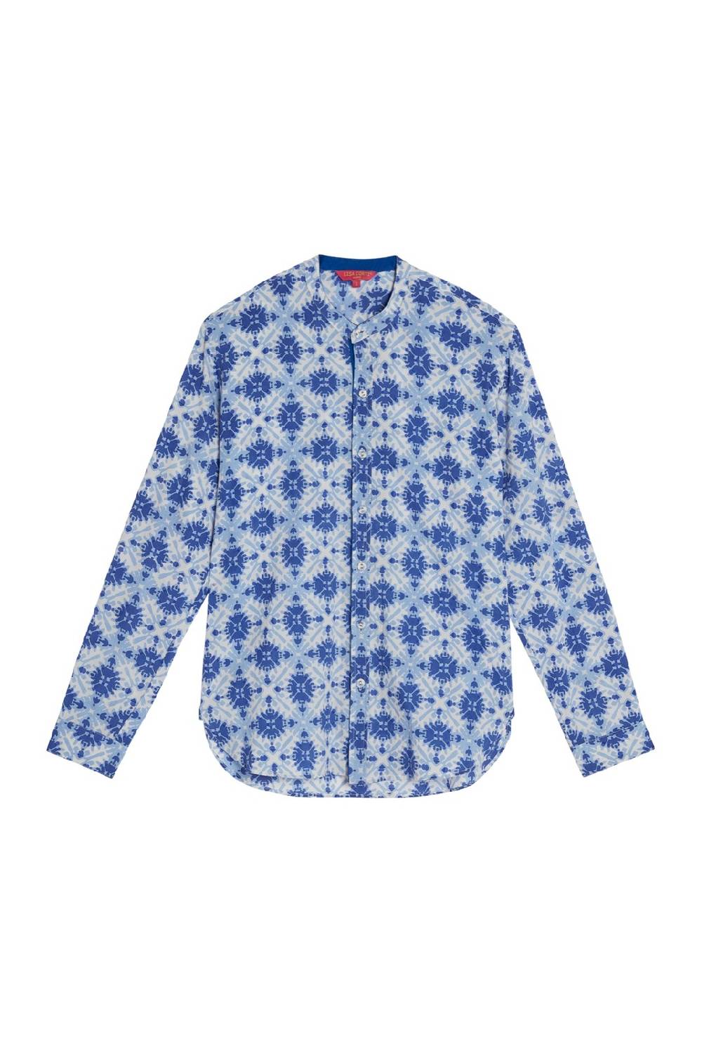 Lisa Corti camicia santorini morocco design blue Nuovo