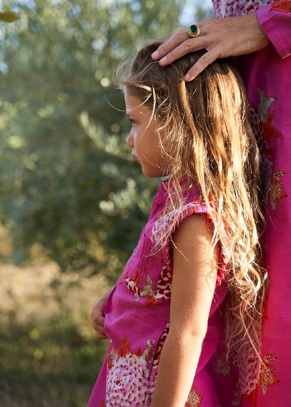Lisa Corti abito spring bambina leopard flower old pink Qualità
