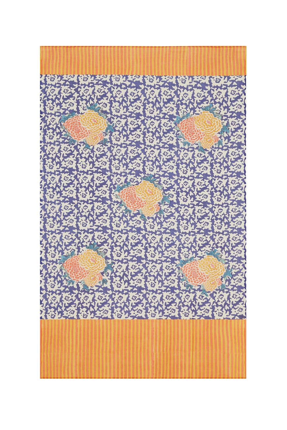 Lisa Corti pareo arabesque corolla blue natural 2025