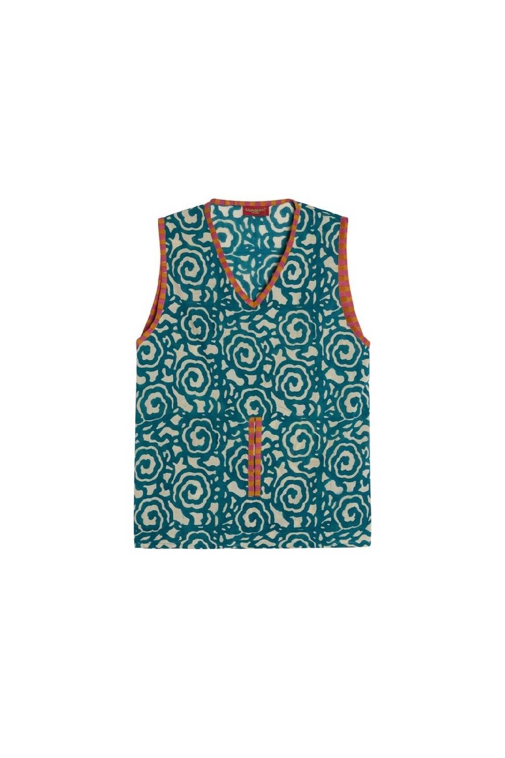Lisa Corti top banyan spiral peacock natural 2025