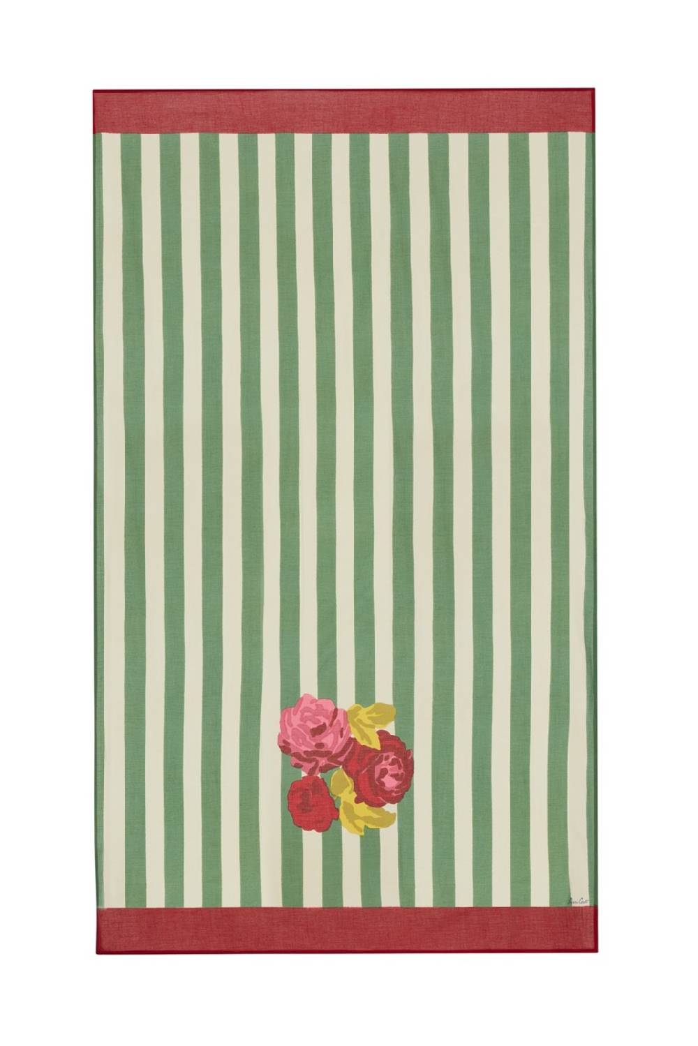 Lisa Corti pareo nizam stripes green natural Spedizione Gratuita