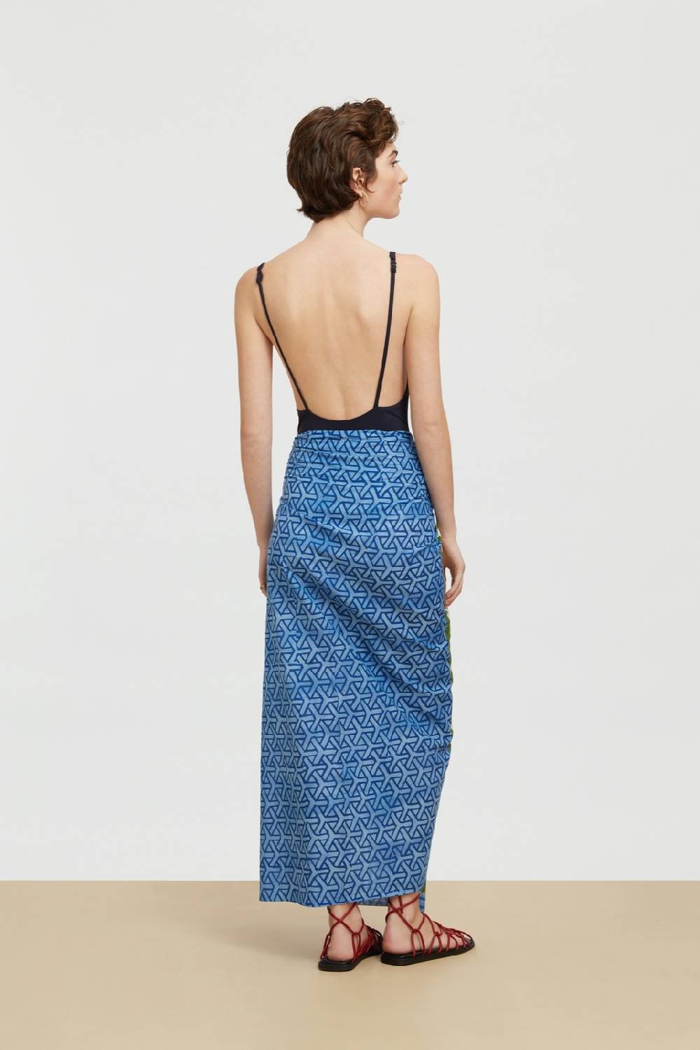 Lisa Corti pareo vienna blue cream Qualità Garantita