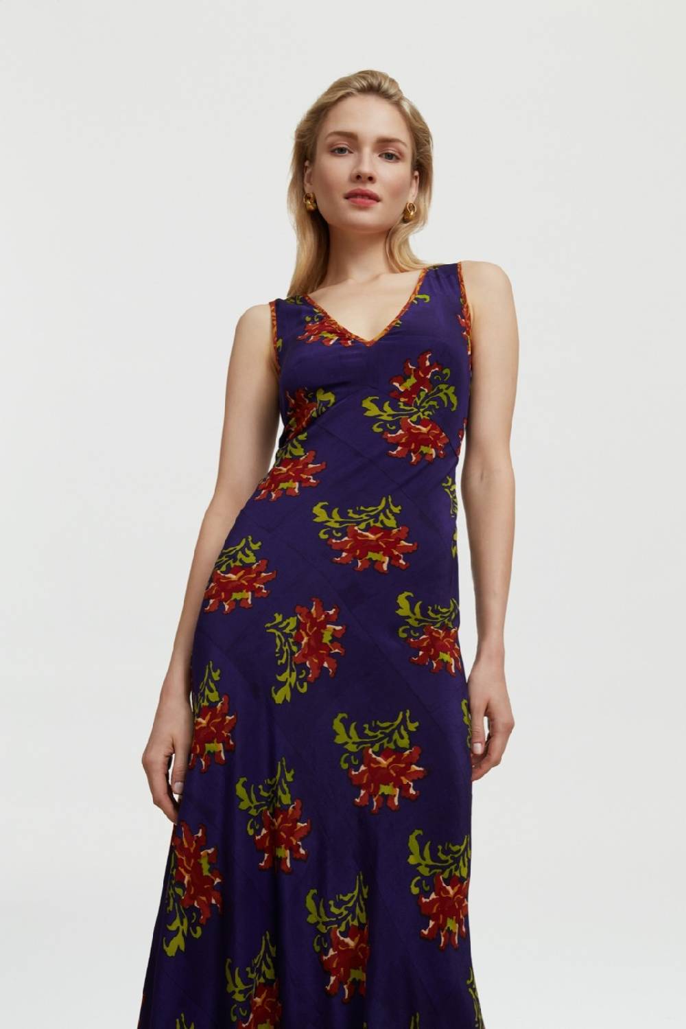 Lisa Corti abito sofia tangeri flower purple Online